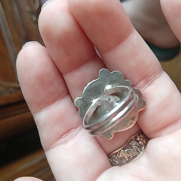 Native American sterling silver 925 turquoise ring vintage - Picture 7 of 13